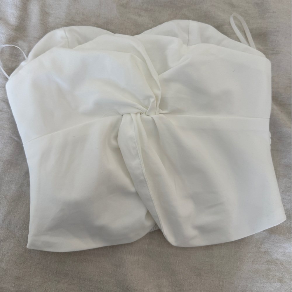 SHEIN White Strapless Top